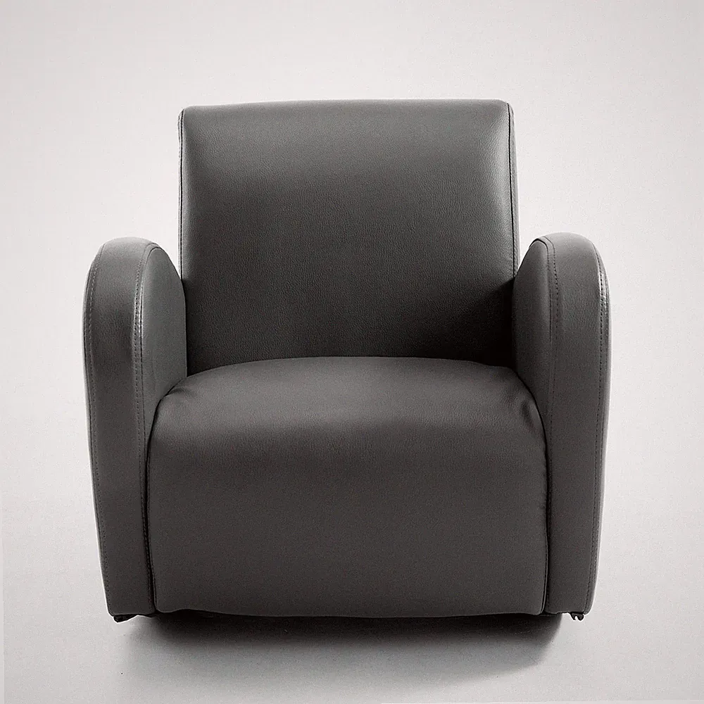 20" Kids Sofa Rocking Chair with Side Pocket PU Leather Toddler Armchair Indoor