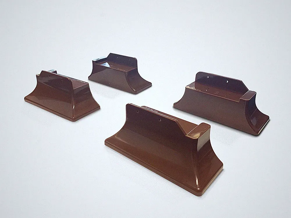 Stander Recliner Risers: 4-6" Lift, Non-Slip, Brown, for Wooden Base Recliners